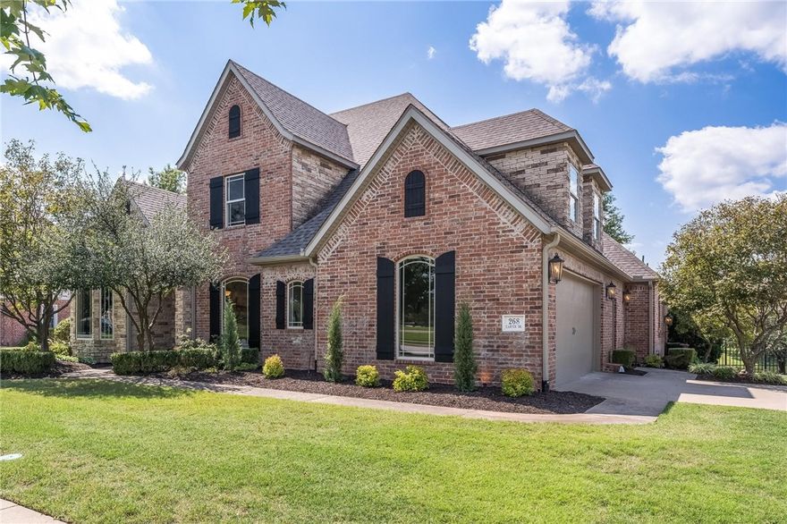 An extensively remodeled residence in the well-established Har-Ber Meadows subdivision, this beautiful home offers the rare opportunity to back onto the lake. Thoughtful updates include new fixtures, fresh paint, renovated bathrooms, and a refreshed kitchen. Tall windows invite ample natural light, while elegant crown molding and built-ins elevate the design. A formal dining room connects seamlessly to the kitchen, complete with double ovens, a gas stove, and an adjoining eat-in area. Sliding doors extend the space outdoors to a back patio, ideal for indoor/outdoor living. A spacious office boasts coffered ceilings and built-ins. The large primary suite features patio access, dual vanities, a large walk-in shower, and a garden tub. Upstairs, an oversized bonus room provides versatility, complemented by a flex space perfect for a home gym or creative pursuits. With neighborhood amenities including parks, playgrounds, and more, enjoy refined living in one of the area’s most desirable communities.