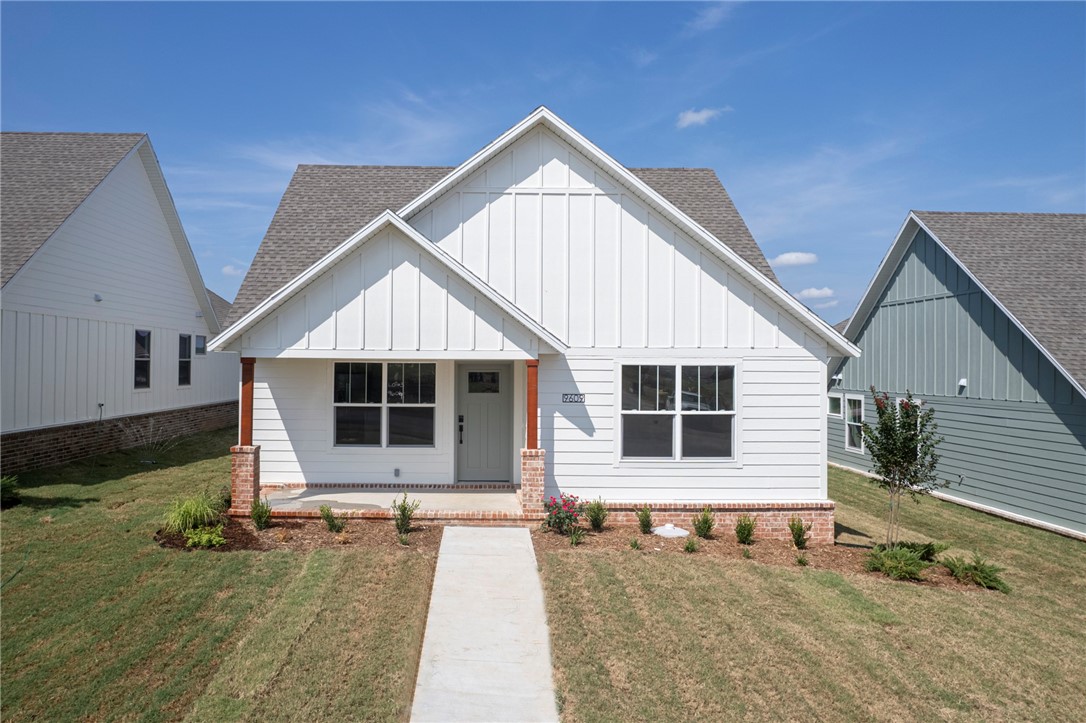 Come experience the adorable Chaffee Cottages. These new construction single family homes are just what you have been looking for. This plan offers 2 bedrooms 2 bathrooms, separate office, mud room, open living/kitchen concept, granite counters, wood laminate flooring and a relaxing covered porch and rear entry 2 car garage. You don't want to miss out on this up and coming subdivision in the renowned Chaffee Crossing area, close to walking/biking trails, shopping and fabulous restaurants and the Osteopathic College. 2 and 3 bedroom options available! Closing cost paid or rate buy down up to $10,000 by builder and builder partners on qualified accepted offers. Seller will provide a 2-10 Pinnacle Home Warranty that includes 3 years of systems and appliances protection.