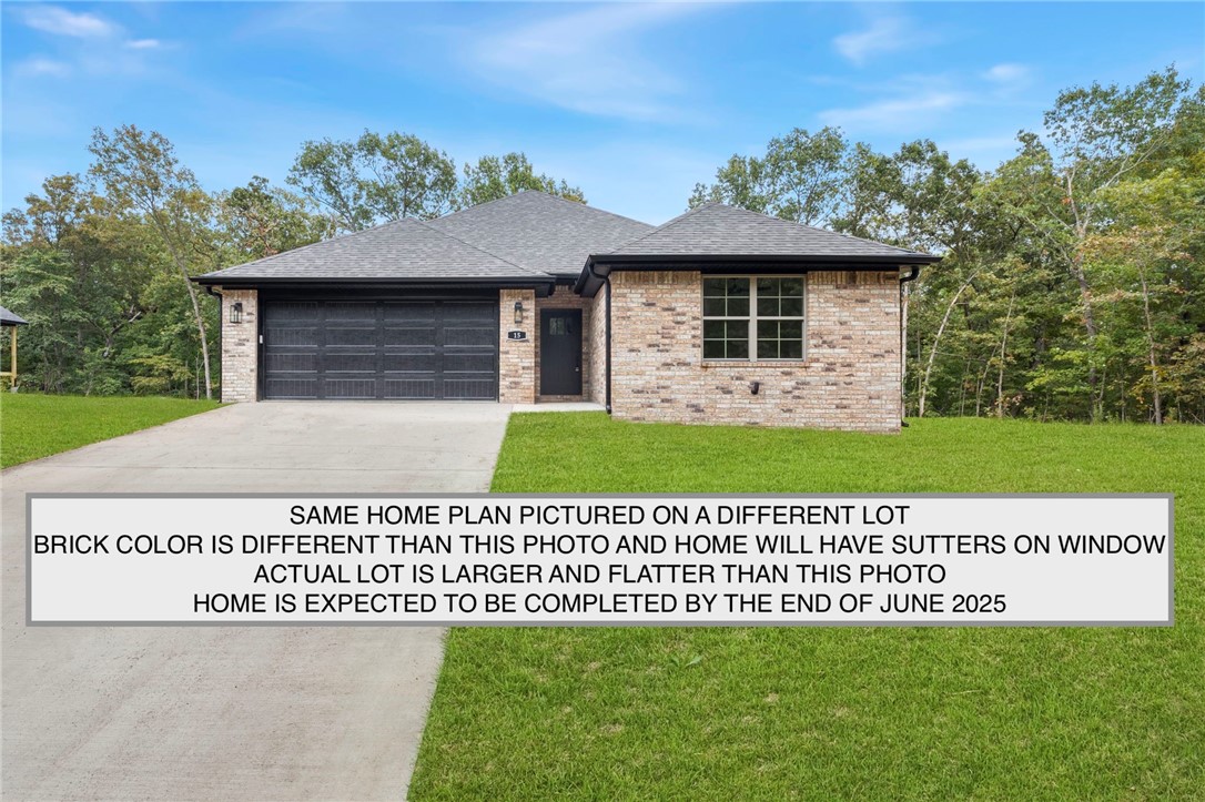 Check out this new construction home that will be ready for you to move into in late June! You will love the layout of this home and it is a must see. The nearly half acre lot has a very nice large and level backyard.
Solid custom rift sawn oak cabinetry, a gorgeous tiled shower with glass partition, convenient access from the owners closet to the large laundry room are just a few of the things you will love while living here! The covered back patio has custom Lux Architectural metal soffit that has a real wood grain look. The open concept layout in the kitchen and living is complimented by gorgeous 3cm quartz countertops, custom cabinets with under cab lighting and upgraded appliances.