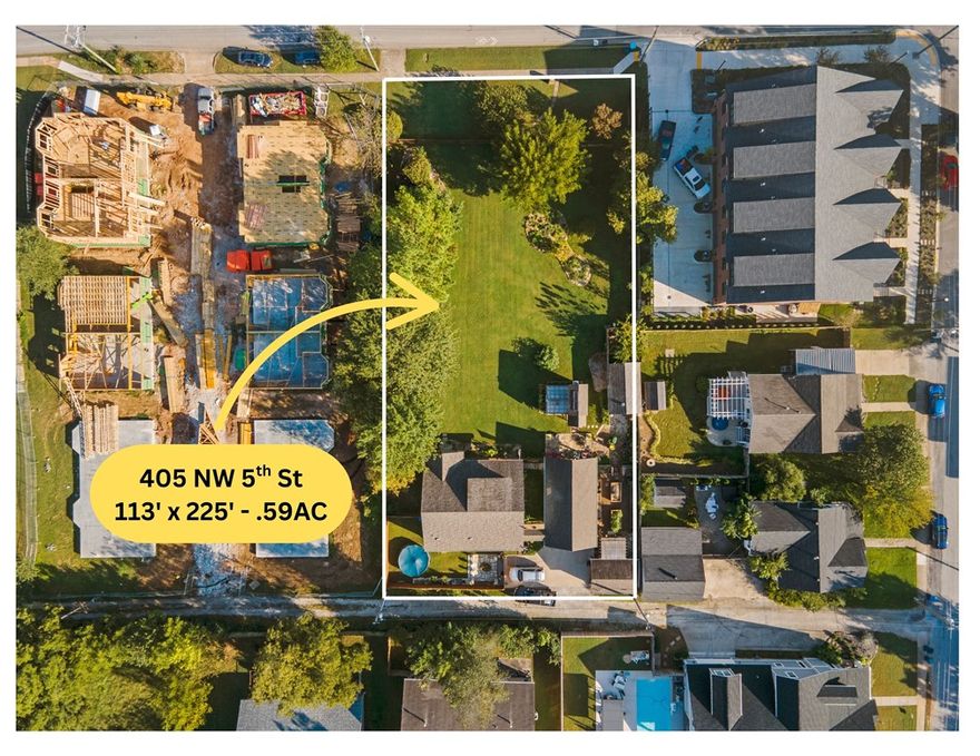 Now offered at $1,495,000, this rare .59-acre downtown Bentonville property delivers exceptional flexibility, charm, and future potential just steps from the Square, Crystal Bridges, the Razorback Greenway, and world-class MTB trails. The 1BR/1BA, 1,675 sqft Craftsman-style cottage (built in 2010) features concrete floors in the living area, wood floors in the kitchen, bedroom, and hall, tile in the bath, and a ready-to-finish upper level offering additional expansion potential. The fully fenced property includes a detached garage, she-shed, oversized carport/pavilion, hot tub, and garden space. With dual access from NW 5th Street and the rear alley, this unique property presents endless possibilities for personal use, rental income, future expansion, or redevelopment in one of Bentonville’s most sought-after downtown locations. Also listed as LAND – MLS 1335046.
