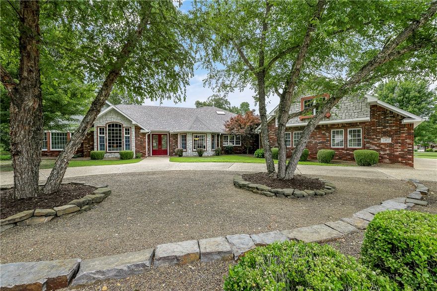 One-of-a-kind home with the definite Wow factor. Personal home of one of the top builders in Bella Vista. This one-level home boasts a Chef's Kitchen, Custom Maple Cabinetry, Detailed Wood Ceiling in Den, Custom Crown Molding, & Large Baseboards - rare in Bella Vista. The home presents an opportunity to reside in a comfortable, well-maintained home in a picturesque neighborhood. With its appealing design, functional layout, & desirable location, this property offers a beautiful place to create lasting memories & enjoy a fulfilling lifestyle! The gorgeous sunroom w/180° views of the backyard is the perfect space to entertain or take in the unobstructed view of the tree line surrounding the property. The property's exterior is equally impressive, w/well-maintained front yard &  private backyard to enjoy the natural surroundings, hosting outdoor gatherings, or simply unwinding after a long day. The garage offers shop space w/extra lighting, electrical circuits & still room for 2 cars! PERC 2 bdrm w/750gl septic tank.