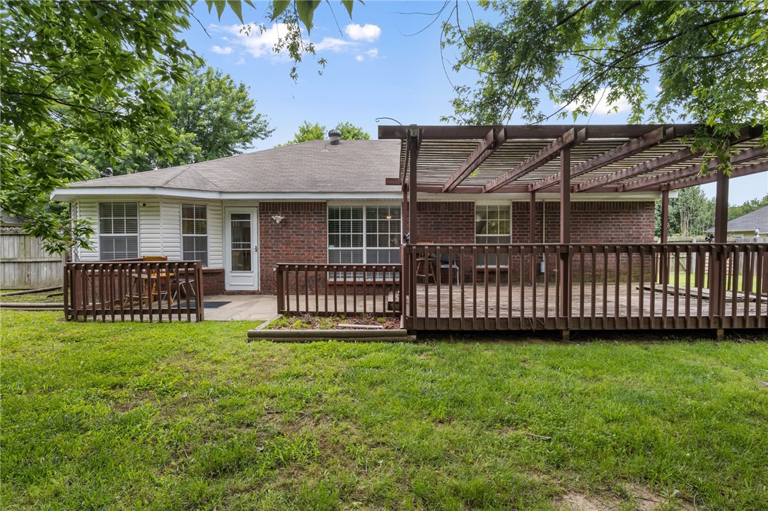 Welcome to a great house in a great neighborhood. 3 bedrooms and 2 baths with a generous sized family area, a great kitchen with a breakfast/dining nook. Outside, enjoy a nice patio with a large deck. This is the perfect place to call home. The seller is replacing the carpet in the home wtih new flooring and doing significant other repairs and upgrades. This home is a bargain that won't last long.