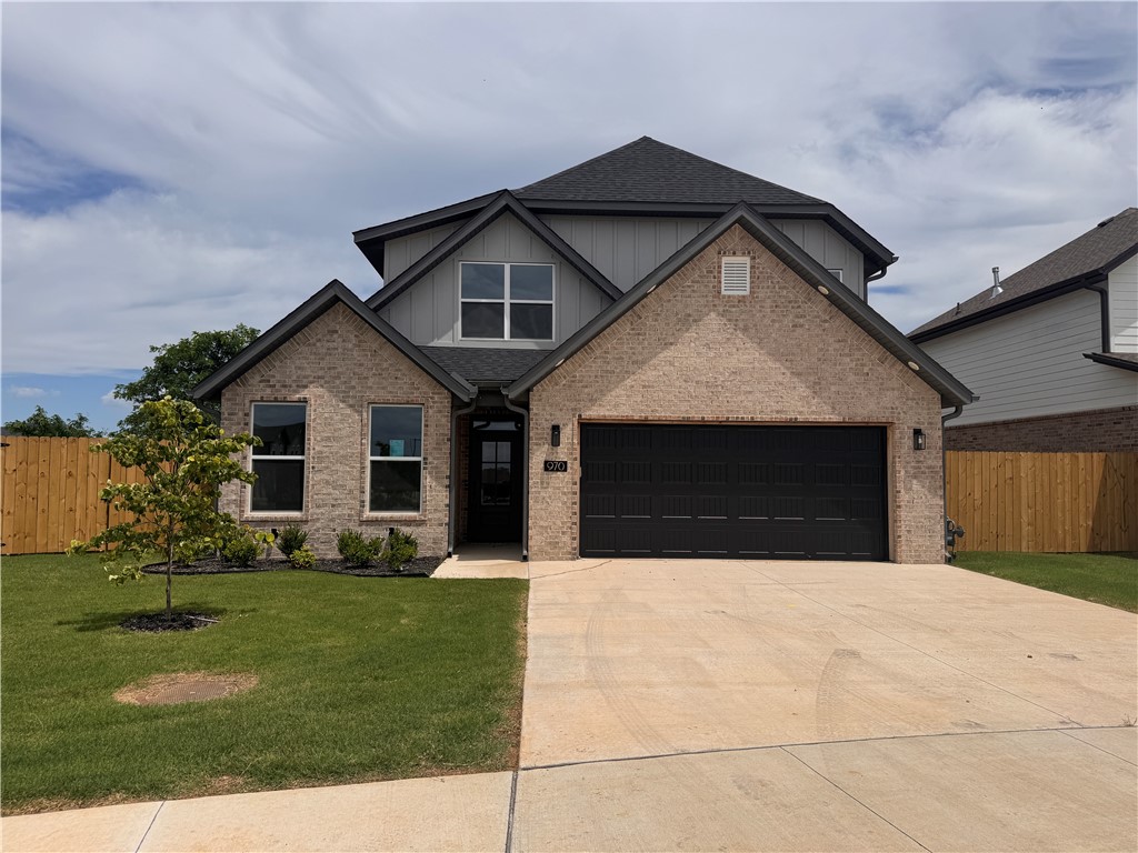 Be the first to reside in this gorgeous new construction home, located right across from Gamble Elementary. The home features an open kitchen with a spacious walk-in pantry, luxury vinyl plank flooring throughout the first floor, and custom kitchen cabinets that reach the ceiling. The main level includes two bedrooms and two full baths, while the second floor has two additional bedrooms, a full bath, and a game/bonus room—ideal for entertaining or a 5th bedroom. Home features nice upgrades such as quartz countertops, tiled showers, electric fireplace, custom trim for the fireplace wall, EV port and a gas drop for outdoor grilling. The kitchen has a big size island, custom cabinets and an oversized pantry. Near Gamble Elementary and Bentonville West High Schools. One year lease available.