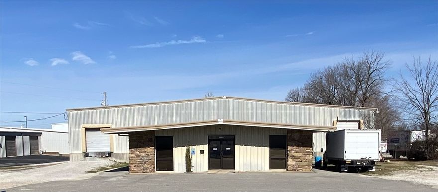 Warehouse with retail/office space in prime location.  The warehouse is 6,000 s.f. with 2 separated docks. One dock for larger trucks and other dock set up for smaller delivery vehicles. 
The office space is 1600 s.f.  w/ kitchen & breakroom with restroom.  There are a minimum of 12 parking spaces w/ potential of more to be added.