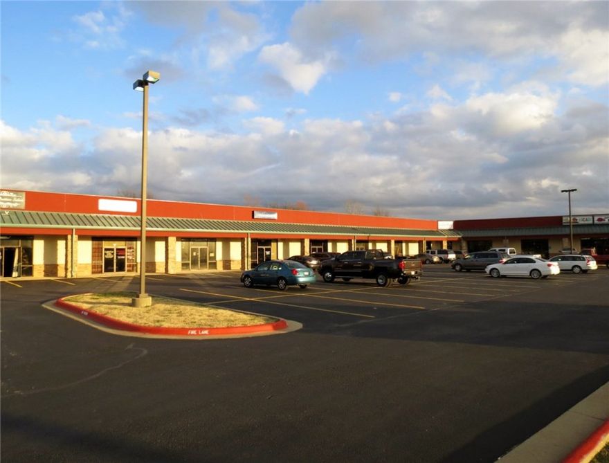 Great location! Building has leases with Jim's Razorback Pizza, CrossFit Farmington, Cardinal Care Center, Transportation Co, Inside Out Music, Only Prettier Salon, Trade Mark Homes, and First Star Realty!