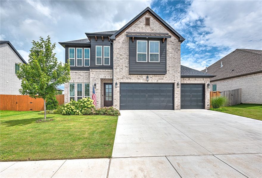 Welcome to 1412 Spring Water Way, nestled in the desirable Allen's Mill subdivision. This stunning 4-bedroom, 2.5 bath home offers 2,622 square feet of thoughtfully designed living space on a quarter-acre lot. Built in 2023, it combines modern construction with a warm and welcoming layout. Inside, you'll find an open-concept floor plan with abundant natural light and upscale finishes throughout-perfect for both everyday living and entertaining. The spacious kitchen and living areas flow seamlessly into a beautifully designed outdoor space, ideal for relaxing or hosting guests. A newly developed neighborhood park is just around the corner, and the location offers convenient access to the Pinnacle Hills entertainment district, golf courses, schools, and medical facilities. Experience comfort, style, and convenience in one of Northwest Arkansas' most sought-after areas-this move-in-ready home is a must-see.