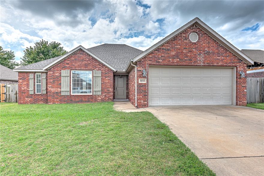 Welcome to this beautifully updated 3-bedroom, 2-bath, one-level home perfectly located just minutes from everything you need! Step inside to discover a spacious floor plan featuring a large living room with vaulted ceilings, and a bright open kitchen filled with abundant cabinets and generous counter space—perfect for entertaining or everyday living. The master suite is a true retreat, boasting an oversized layout, a spa-like bath with a whirlpool tub and separate shower, plus a huge walk-in closet. Recent updates provide peace of mind and a fresh feel, including a brand-new roof, new carpet, fresh paint, and a new hot water heater. Every detail is designed so you can simply move in and start enjoying your new home. The backyard is fully fenced and includes a covered patio—great for morning coffee, evening relaxation, or hosting friends and family. With thoughtful updates, inviting spaces, and a welcoming atmosphere, this home truly has it all. Don’t miss the chance to make it yours!