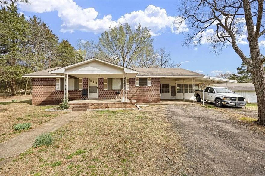 If you are looking for a home in the country with few acres under $200,000 look no further! This 3BR/1BA home features a bonus room, plumbed and ready for you to finish out. Large open floor plan, which is rare in the older home, with lots of storage space as well. Home is connected to rural water and has a wonderful well, also! a large shop area with an attached lean-to for storing equipment in the dry. A large pole carport sits just away from the house, which would fit a tractor perfectly. What would you need a tractor for, you may ask, for the 8.64 acres of land that comes with the house, of course. The land is a good mix of pasture and wooded area. Lots of game, including deer and turkey. New septic tank and lines