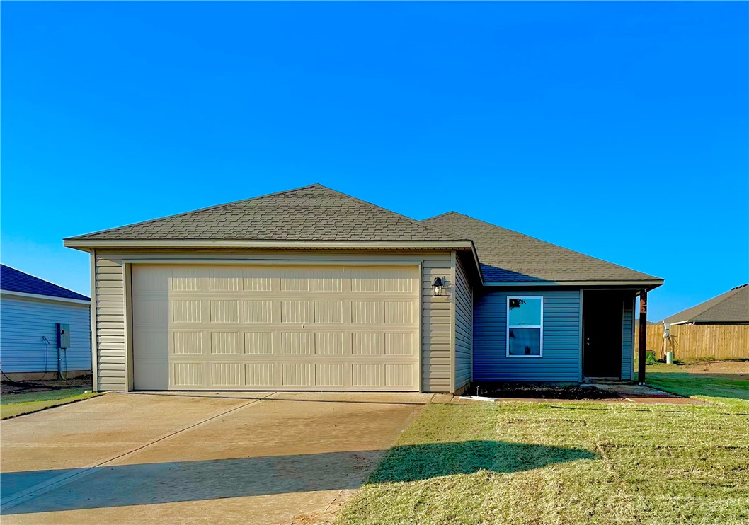 The charming Bridgeport plan is rich with curb appeal with its welcoming covered entryway and front yard landscaping. This one-story home features 4 bedrooms and 2 bathrooms. Enjoy the large open-concept living room, fully equipped kitchen with energy-efficient appliances, ample counterspace, and corner pantry. The laundry room, conveniently located just off the garage, is perfect for any sized family. Learn more about this home today! *Photos are of similar model - taxes are estimated and to be determined