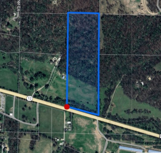 Seller wants to sell 15 acres of parcel to the front with Flint Creek running thru it. Bridge will have to be built. Other acreage may be purchased, seller would entertain selling the house that sits on another parcel. House is 5000 sq ft sitting on 9.46 acres.
