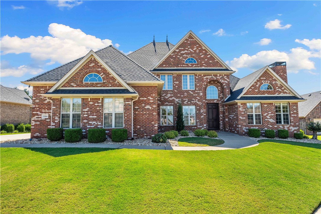 STUNNING, CUSTOM HOME in the HIGHLY SOUGHT-AFTER GATED COMMUNITY OF SHADOW VALLEY situated on a tranquil cul-de-sac. This meticulously maintained home features 4 bedrooms and 4.5 baths showcasing a superbly designed open floor plan with impressive high ceilings in the main living room along with its breathtaking wall of windows. Lots of cooking space in the chef's kitchen. Kitchen features include quartz countertops, a large island, a new Viking Gas Cooktop, double ovens, a pantry, and a new beverage cooler for all your entertaining needs. The kitchen seamlessly flows into the second living room with its beautiful fireplace. The private primary suite offers an ensuite that has heated floors and a walk-through shower. It also includes an office nook with built-ins connecting to the study/den with a fireplace. Upstairs, you'll find three spacious bedrooms, each with its own ensuite bath. The backyard is a true retreat which offers a covered patio and private heated in-ground pool.