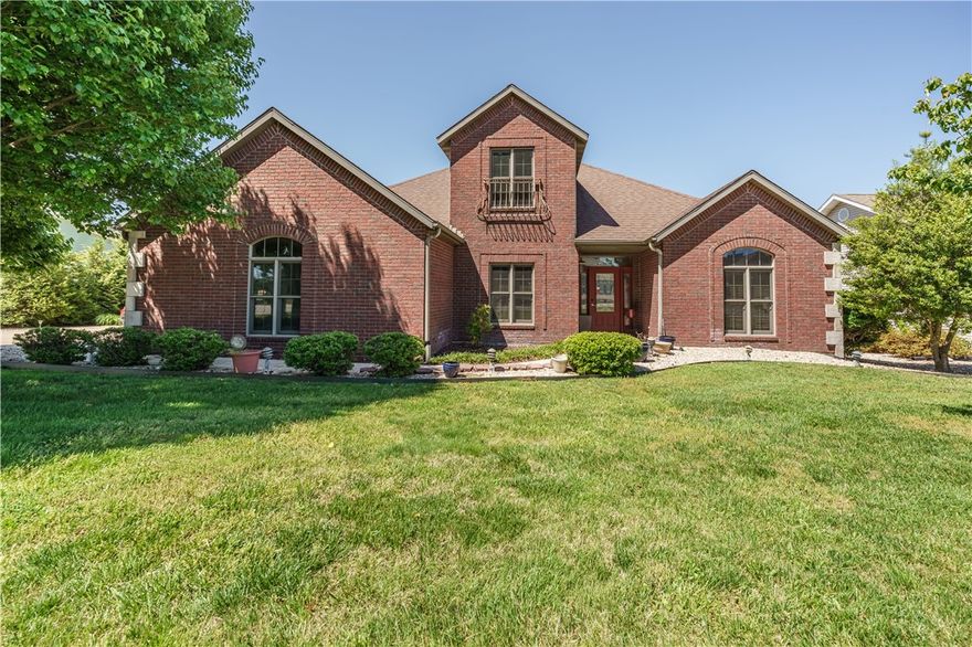 Conveniently located close to golf, shopping, and the main gate, this home offers comfort, style, and flexible living space. The main level features wood and tile flooring, a spacious living room with built-in shelving, propane fireplace, and electric blinds in the living and dining areas. The kitchen stands out with quartz countertops, stainless appliances, separate pantry with a beautiful glass door, and a new wine cooler. The primary suite includes a large walk-in closet and spacious bath with double vanity and large shower, along with access to the screened-in porch overlooking the golf course. The porch is also accessible from the living area, creating a great space for relaxing or entertaining. The main level also includes an office, additional bedroom, and full bath. Upstairs, the private guest suite with its own bath offers a comfortable retreat for visitors. Outside is an 8x12 storage shed with electric and a buried propane tank already in place. Thoughtful upgrades throughout.