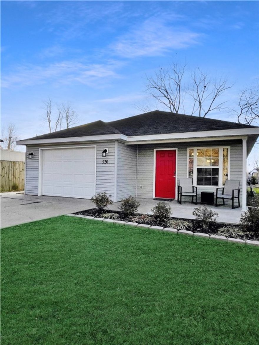 Location is everything.  One street over from the Momentary in the Market District.  2 minutes to the new WM Home Office.  Greenway is a minute away.  3 bedrooms, 2 bathrooms and a 1 car garage.  Large, open living/dining area.  Newer HVAC, luxury vinyl tile flooring and appliances.  There is an alley behind the property.  Showings are subject to short term rental reservations.  Furniture is negotiable.
