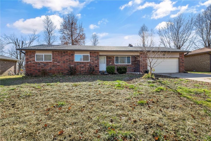 Welcome to this inviting 3-bedroom, 2-bathroom home nestled in a quiet, established neighborhood in the heart of Rogers. With 1,532 square feet of well-designed living space, this home features an open-concept layout and a generous backyard perfect for relaxing or entertaining. Ideally located just minutes from top-rated schools—including Elza R. Tucker Elementary, Elmwood Middle School, and Rogers High School—you'll appreciate the convenience for families of all ages. Outdoor enthusiasts will love being close to the Rogers Greenway Trail System, offering miles of scenic paths for walking, running, or biking. Additionally, the home is approximately 7 miles (about a 15-minute drive) from J.B. Hunt's corporate headquarters in Lowell, making it an excellent choice for professionals seeking a short commute. Surrounded by shopping, dining, and parks, this home blends comfort with accessibility.