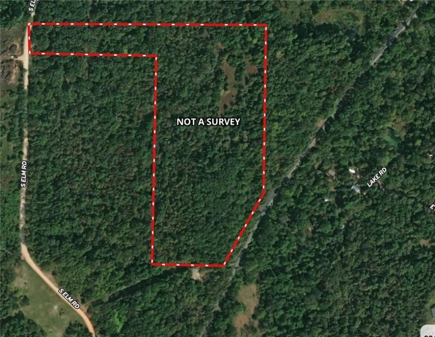 Imagine the possibilities at this beautiful 20 acre property just 2 minutes south of Highway 412 off Elm Street in Siloam Springs. Picturesque woods, rolling hills, and valleys. Located outside city limits but with the convenience of being a short drive from shopping, restaurants, and entertainment. Public water and electric located at the road and there are subdivisions to the north and east of the property. Come walk through the property and catch the vision for Siloam Springs' next great housing addition. The new 30-acre WOKA Whitewater Park at Lake Frances dam is less than two miles away and is expected to increase tourism and have a positive economic impact on the area.  Subject to lot split approval from the city of Siloam Springs and survey that is satisfactory to seller and buyer. Buyer to do own due diligence to verify utilities.Also see MLS  1316199
