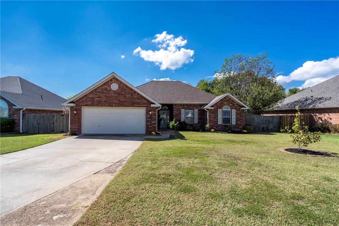 This spacious 4-bedroom home is filled with charm and thoughtful details—tall ceilings, elegant crown molding, and a beautifully designed kitchen with abundant custom cabinetry. Perfectly situated across from Har-Ber High School and just minutes from shopping & dining, this home combines comfort with convenience. Recent updates include a brand-new roof with durable Malarkey Class 4 shingles, new guttering, and freshly mulched landscaping with a weed barrier for easy maintenance. An 11x8 heated and cooled office/hobby room, located just off the kitchen, offers extra space (not included in the listed square footage). Outdoors, you’ll enjoy a 6'x9' greenhouse and a backyard orchard with nectarine, pear, apple, and cherry trees—ideal for garden lovers. Seller is offering a $5,000 paint allowance, which can also be applied toward closing costs, giving you the freedom to personalize your new home.