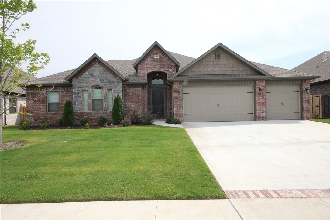 Almost new! Barely lived in beauty in desirable Liberty Bell subdivision. Minutes to shopping, restaurants, WM AMP. 4 Bedrooms/3.5 Bath/3 car garage. ALL bedrooms on the main level. Upstairs bonus room with full bath and closet - could be a 5th bedroom. Real wood floors, granite countertops, huge master closet, irrigation system, french drains, central vac, epoxy floors in garage, extended patio. A must see.