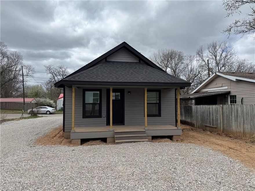 Completed in July 2025, this charming 2-bedroom, 1-bath home offers modern style and low-maintenance living in the heart of Berryville. With 705 square feet of thoughtfully designed space, this newly built home features luxury vinyl plank flooring throughout, sleek modern fixtures, and a full suite of stainless steel appliances. The efficient layout maximizes every inch, creating a comfortable and functional living space perfect for first-time buyers, downsizers, or investors. The property is also a great investment opportunity, with its first tenant set to move in soon at $900 per month in rental income. Outside, enjoy a low-maintenance yard (sod was placed after photos) and shared gravel driveway for easy upkeep. Move-in ready and packed with contemporary finishes, this home is an affordable opportunity to own a brand-new property with income potential.