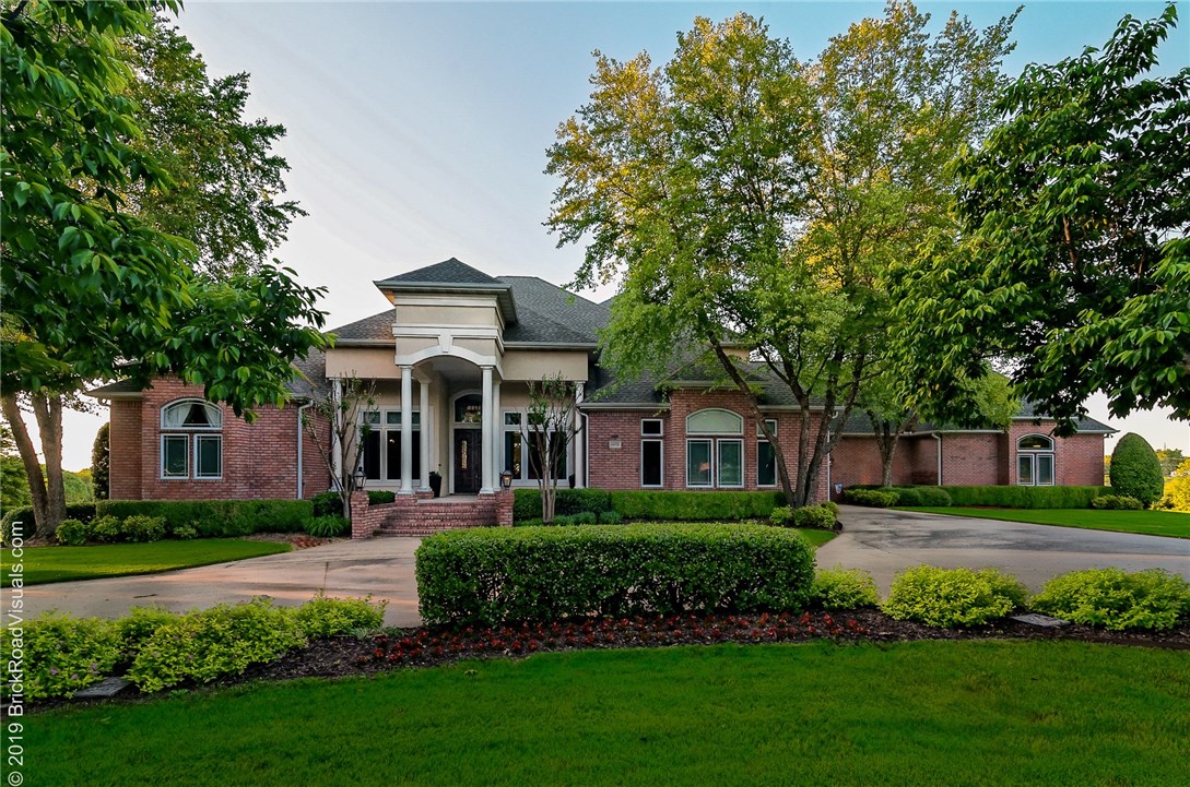 Rare opportunity to purchase an estate home in Harber Meadows neighborhood. Located on over 2 acres this home is the perfect blend of privacy yet part of a well designed neighborhood with multiple parks, ponds & clubhouse with pool. The elementary school is located in the neighborhood with the middle school and high school located right outside the neighborhood. As the west side of Springdale experiences an economic development boom the location just keeps getting better. Located within minutes of I49, Arkansas Childrens's Hospital, Tyson Corporate offices. restaurants, shopping & more. The home has 2 bedrooms on the main level. The 2nd floor has two bedrooms & a MIL apartment with complete kitchen. The home is designed around the outdoor pool and garden oasis. Almost every room has private views of the lush outdoor space. From the circular drive to wide open living areas to the outdoor pool oasis this home is designed for entertaining. The radiant heat floors insure this large home always feels cozy.
