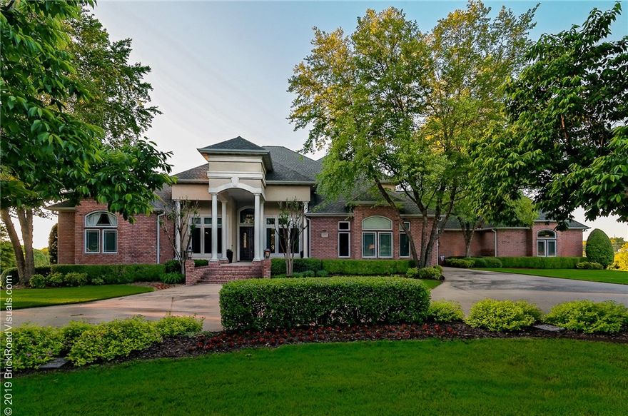 Rare opportunity to purchase an estate home in Harber Meadows neighborhood.  Located on over 2 acres this home is the perfect blend of privacy yet part of a well designed neighborhood with multiple parks, ponds & clubhouse with pool. The elementary school is located in the neighborhood with the middle school and high school located right outside the neighborhood. As the west side of Springdale experiences an economic development boom the location just keeps getting better. Located within minutes of I49, Arkansas Childrens's Hospital, Tyson Corporate offices. restaurants, shopping & more.  The home has 2 bedrooms on the main level.  The 2nd floor has two bedrooms & a MIL apartment with complete kitchen.  The home is designed around the outdoor pool and garden oasis.  Almost every room has private views of the lush outdoor space. From the circular drive to  wide open living areas to the outdoor pool oasis this home is designed for entertaining.  The radiant heat floors insure this large home always feels cozy.