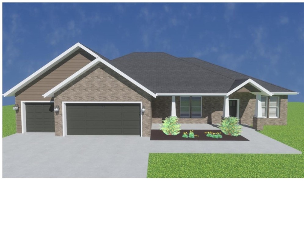 The Garner Plan is a one-level, 4-bed, 2.5-bath layout designed for modern living. Features include: 3 car garage, open floor plan, vaulted ceiling with beams, built-in flanking a gas log fireplace, soft close custom cabinets to the ceiling, gas range with fully vented hood, built-in microwave, a butler's pantry plus a walk-in pantry in the kitchen. The laundry room flows into the primary suite that features a walk-in shower & a free-standing bathtub for the ultimate spa-like experience. A large back covered patio or deck is complete with internet and gas hookups, ready to entertain.