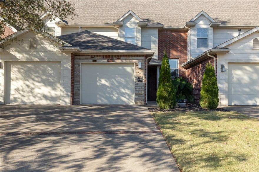 Beautifully updated 4BR, 2.5BA townhome in the highly sought-after Shadow Valley Golfing & Country Club Community! Enjoy an open floor plan with cathedral ceilings, abundant natural light, and a remodeled kitchen with custom cabinets, stainless appliances, granite counters, and large island. Primary suite on main level with 3 bedrooms and open landing upstairs. Updates include new flooring & paint (2019), new roof (2020), and exterior repaint (2021). Features hardwood floors, ATT Fiber Internet, and partially covered patio overlooking a putting green. Golf membership buy-in ($9,500 value) conveys. POA-managed lawn care for easy, low-maintenance living plus access to community pool, clubhouse, tennis, gym & golf course.