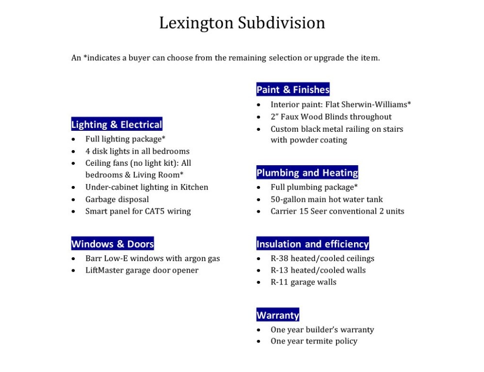 Lexington-Sub Rogersw - Residential