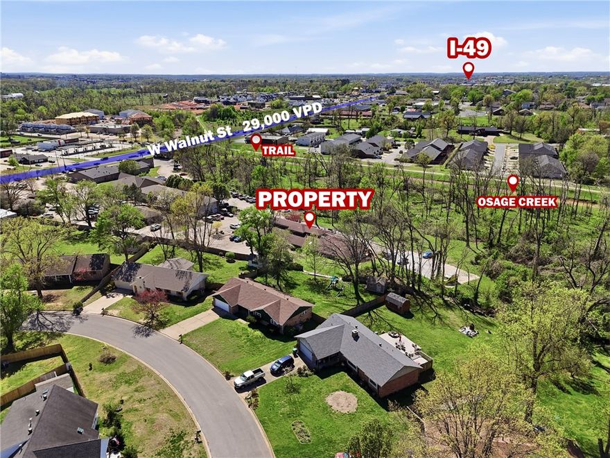 +/- 190 SF office space now available just off W Walnut in Rogers! This suite is ideal for individuals seeking a dedicated workspace in a convenient location. The property boasts a newly built deck, a bike rack at the entrance, and shared amenities, including a break room, conference room, and restrooms. Additionally, common areas are professionally cleaned by Molly Maids, and each suite benefits from individual trash collection services. Positioned right next to Osage Creek and a paved biking/walking tail, also situated approx. 1.5 miles from I-49, the major interstate system that runs through Northwest Arkansas. Don't miss this opportunity to secure a well-maintained office space in a prime location!