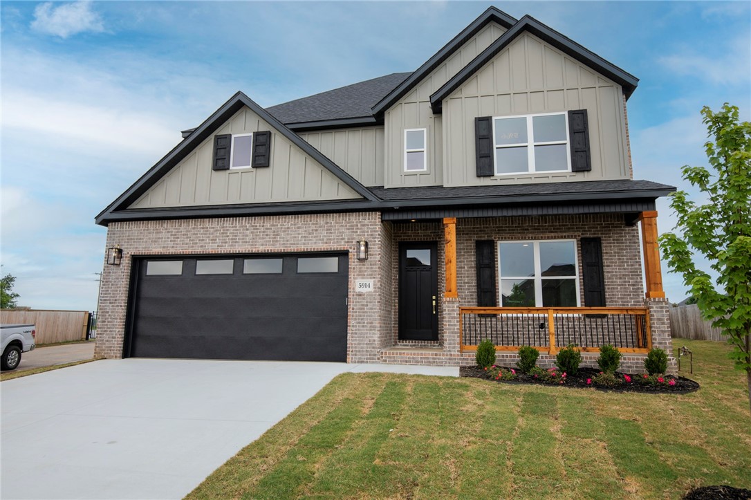 New construction home in Bentonville! The final opportunity to own a brand-new home in the sought-after Clarendon Heights neighborhood is here. Just a short walk to Central Park Elementary School, this home boasts high-quality modern finishes and upgraded amenities, including two 50-gallon water heaters with a circulation pump, cedar beams, floor-to-ceiling kitchen cabinets, and a covered outdoor patio with a fireplace. Additional features include a central vacuum system, a spacious open-concept kitchen with a center island, double ovens, a vented hood, and custom cabinetry. The living room and patio are pre-wired for sound, making this home perfect for entertaining. Welcome to Clarendon Heightsāyour dream home awaits!