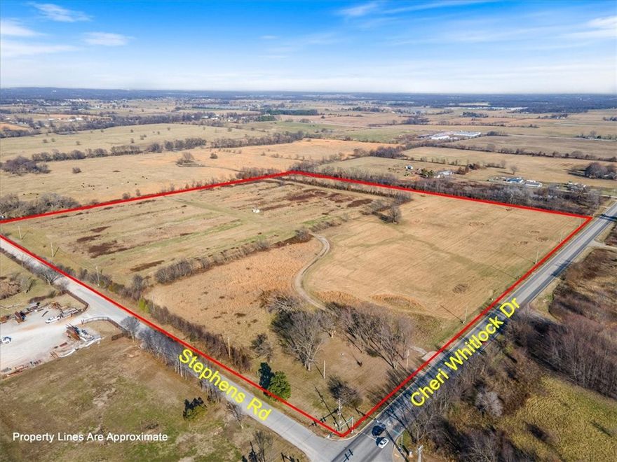 HARD TO FIND LAND IN OPPORTUNITY ZONE! Close to 40 acres in the Opportunity Zone with major road frontage and easy access to highway 59 and Hwy 412.  Future use proposed for Industrial use. Great opportunity to get major manufacturing business going! 2 parcels .. Additional acreage available. Looking to establish your business in NW AR?  Check this one out!  Call listing agent for additional land info, etc ..