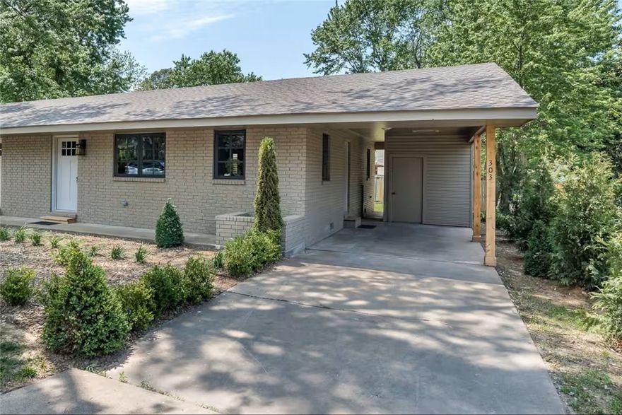 This recently renovated 2 bed, 1 bath home is ideally located at the corner of F St & 3rd, directly across from Bogle Park in the heart of downtown Bentonville. Offering a peaceful yet connected lifestyle, this property combines everyday proximity with a calm residential setting while remaining close to Bentonville’s vibrant downtown. Living across from the park provides easy daily access, while the Downtown Bentonville Square is just four blocks away & Crystal Bridges is a short distance through nearby neighborhoods. Part of a renovated duplex, the home features an updated and comfortable interior with a modern yet inviting feel. A covered patio, shed, and carport add everyday convenience and functional outdoor space. Located on a low-traffic residential road, enjoy a relaxed, neighborly atmosphere. This home may be leased furnished or unfurnished and offers a rare opportunity to enjoy downtown living with convenience and accessibility at your doorstep. Rent includes insect treatment & filter changes.