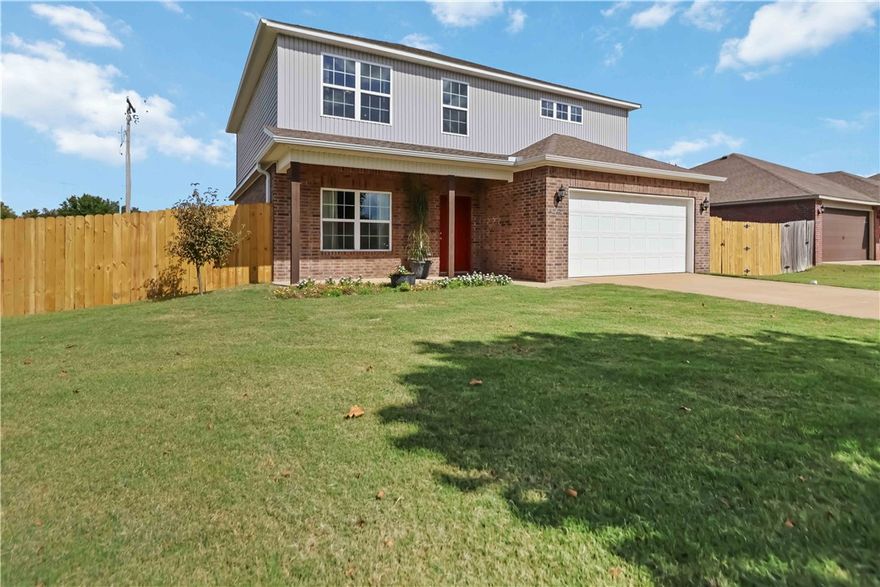 This beautiful, one-owner home is ready for its next chapter! It's been meticulously maintained and features some great touches that you'll appreciate.  Walk in to find a custom staircase that adds a unique flair to the main living area. Upstairs, you'll find a bonus living space that's perfect for a media room, play area, or home office, along with some generously sized bedrooms.  The primary suite on the main floor, is a true retreat, boasting two walk-in closets—plenty of space for everything! The master bath is a showstopper, featuring a beautiful custom walk-in shower.  Outside, you have a desirable corner lot and a lovely backyard that’s set up for relaxing. Plus, there’s a storage shed to keep all your tools and toys organized.  If you're looking for a comfortable, well-kept home with some excellent upgrades, this is the one!