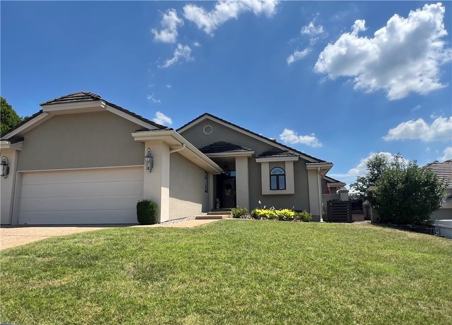 Rare opportunity- Adorable, Immaculate Golf Front Patio Home in Pinnacle! This Updated & Maintenance-free Charmer offers 2 BR- Private En-Suites & an Office (could be 3rd BR), & 2.5 Baths. Great Spacious Floorplan w Hardwood Floors, Vaulted Ceilings, Wall of Windows, Detail in Trimwork, New HVAC, Storage Galore, & 2-Car Garage w Golf Cart Storage is just the beginning. The Gourmet Kitchen boasts a Sub-Zero Jenn-Air Fridge, 4-Gas Burner Stove, Wine Fridge, Tons of Cabinetry & Quartz Counter Tops. Primary Bedroom has Vaulted Ceilings, Private Patio Access, & Bath Ensuite w Dual Sink Vanities, Freestanding Soaking Tub, Walk-in Glass Shower, & 2 Separate Closets. Expansive Family Room offers Plenty of Entertainment Space w Gas Fireplace, & Built-in Bar area, Extra Seating/Dining Area. Double Doors open to the Wraparound Back Patio w Peaceful Golf Course Views past the New Decking & Iron Rails. Lawncare provided by POA, & Irrigation needs included. Welcome Home!