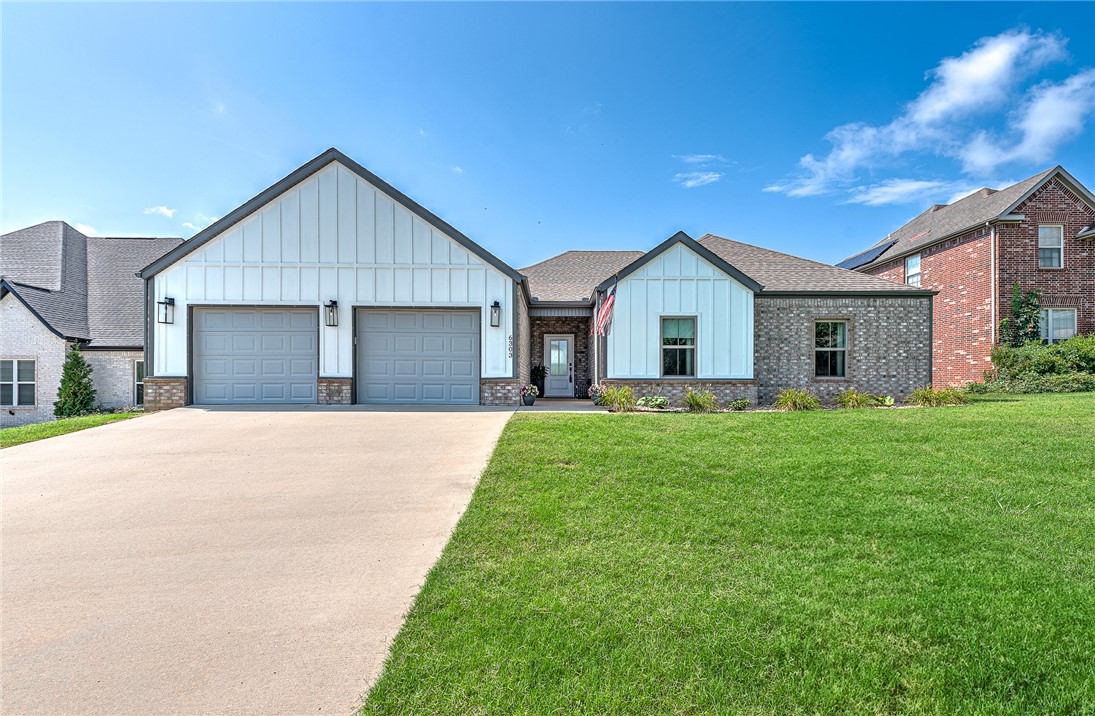 This spacious, quality-built home is located just minutes from the Walmart Home Office and highly rated Bentonville schools. The light-filled living areas create an inviting atmosphere, complemented by a functionally designed kitchen with ample counter space, gas appliances, and large island. Each of the generously sized bedrooms provides a sunlit retreat, offering plenty of space to relax, work from home, or host guests. Set on a generously sized lot, it offers the ideal blend of comfort, space, and convenience. With nearby parks, trails, shopping, and dining, this home places you in the heart of it all while maintaining a welcoming neighborhood feel.