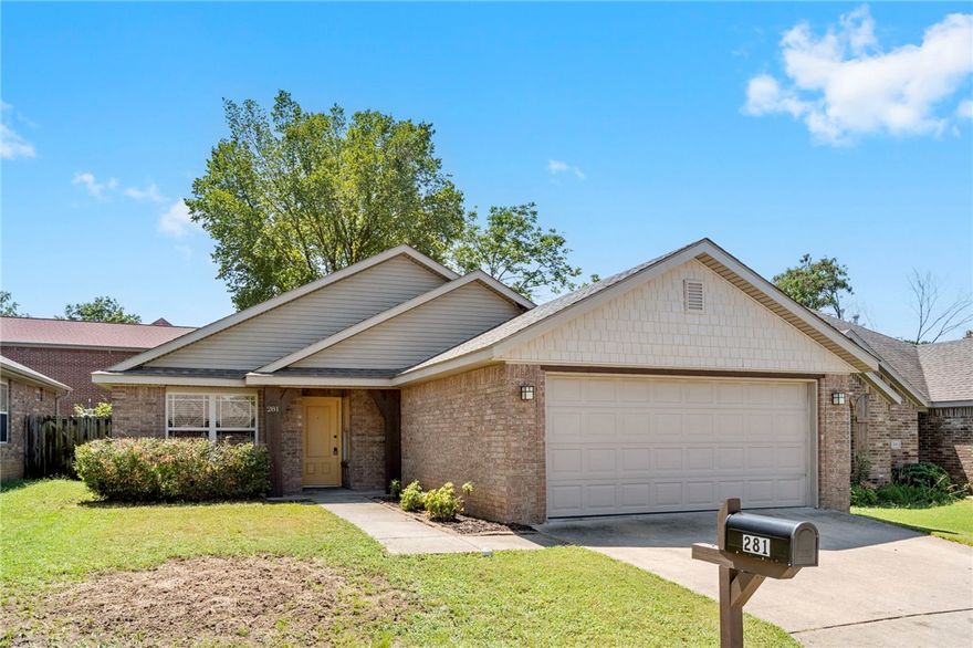 Get ready to fall in love with 281 E. Madrid Street, a 4-bedroom, 2-bath Fayetteville beauty that combines style, comfort, & an unbeatable location. Just minutes from the University of Arkansas & the endless shopping and dining along Business 71, this home is also minutes to the Razorback Greenway, where miles of trails are waiting for you to bike, run, or unwind outdoors. Inside, with new paint throughout, the open living spaces feature stamped & stained concrete floors that add both durability and character, while brand-new carpet brings fresh comfort to the three non-primary bedrooms. The kitchen is the true heart of the home with sleek granite countertops & a refrigerator included with the sale, making move-in day that much easier. Step outside to enjoy fresh landscaping that boosts curb appeal and creates a welcoming first impression. This property delivers the perfect mix of Fayetteville charm, modern upgrades, and location that simply can’t be beat. New roof in 2020. Schedule a tour today!