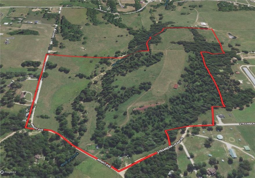 Here is the perfect development property suited for custom homes and 1.0+ acre lots.  A gated community would work fantastically for these four parcels equaling 80+/- acres.  Lot size and prices could vary to suit the developer's vison.  Many lots with views are available.  The creek bottom area could provide a small park with walking trails to suit the new members of the community.   Multiple lots have views to the North over lush green fields.  This property is adjacent to a current residential development project in the beginning infrastructure stage.  Please come tour the property and see how the opportunities work for your plans.