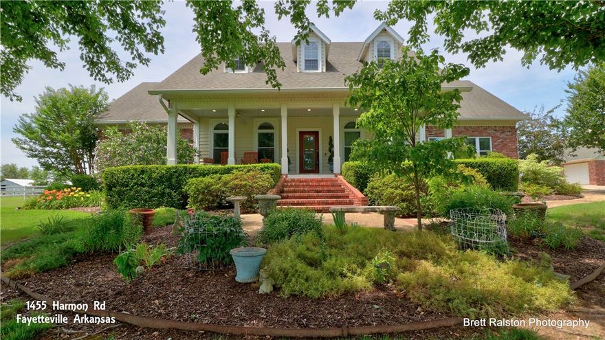 Amazing home in picturesque setting w/gated entry, small pond & 7 gorgeous rolling acres.   2 story home has spacious rooms & lots of storage.  Kit remodel in 2018 w/Jenn-Air appliances, lots of cabinets & pantry.  LR w/FP, FDR, office & MBR down.  3 large BR, 1 w/adjacent bonus room, & bonus room upstairs.  Beautiful in-ground gunite pool w/pool house w/bathroom & mini-kitchen.  5 garages, w/addl storage & safe/storm room in garage.  Horse barn w/room for tractor & 2 horse stalls.  No better place to live & have a Staycation!