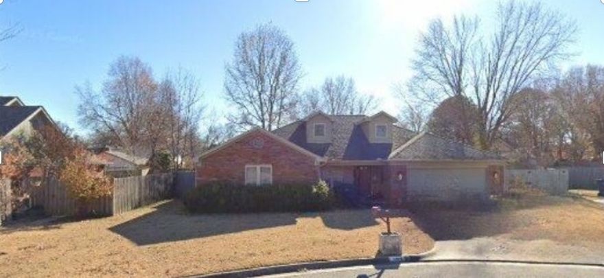 Welcome to this spacious 3 bedroom, 2.5 bathroom home offering 2,145 sq ft and endless potential in an established Fayetteville subdivision. Located at the end of a quiet cul-de-sac, this property features a large entryway leading into a bright living room with vaulted ceilings, a skylight, and a cozy fireplace. The layout includes generously sized bedrooms, and ample storage. Home is being sold AS-IS, providing a clean slate for a new owner to update and customize. Ideal opportunity for a homeowner looking to add personal touches or an investor seeking a solid property in a desirable and well-established area of Fayetteville. Convenient to schools, shopping, parks, and major routes. So much potential in a prime location—bring your ideas and make it yours!