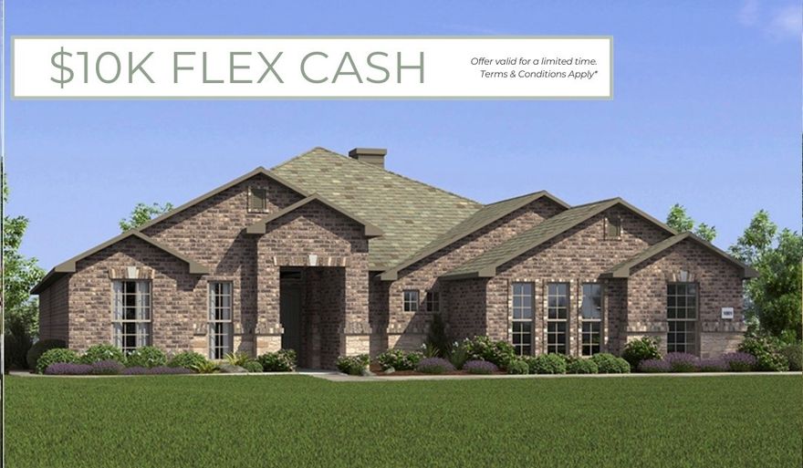 This plan features a 4-bedroom, 3-bathroom with over
2,500 square feet of living space, a formal dining room,
and a spacious family area for plenty of room to play and
dine. The primary suite includes two bathroom vanities,
walk-in closets, and a separate tub and shower. Also,
enjoy the open layout living area and a large single-level
island in the kitchen.

*Taxes subject to change based on new construction.*