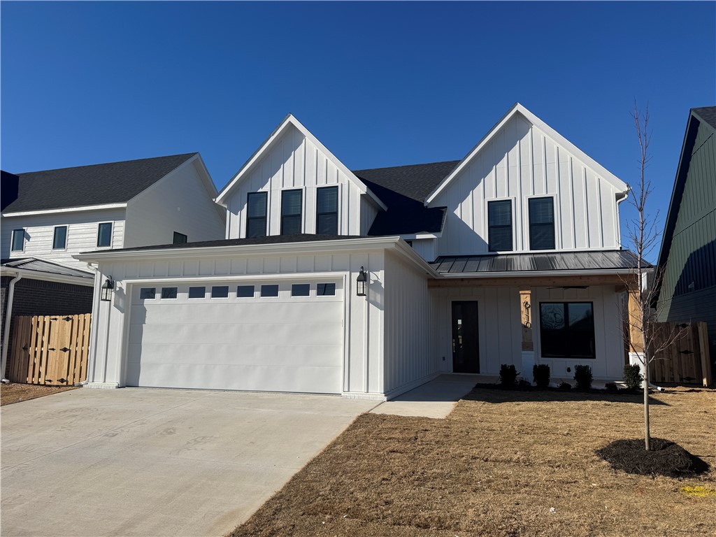 Welcome to SW Rogers newest subdivision. Located close to the best of NWA with shopping, dining, entertainment, parks, and more just a minute away. Steps to the Razorback Greenway trail for running or biking. These transitional modern homes will have modern finishes, custom painted cabinets throughout, kitchen cabinets that go to the ceiling, and great curb appeal. This homes boasts 4 bedrooms, 3.5 bathrooms, office and two car garage. Home will include blinds, gutters, fence, and irrigation.