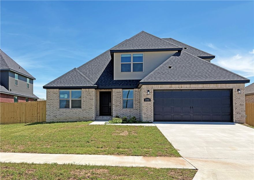 A truly exceptional living experience commences at 2703 Penny ST, Siloam Springs offering a pristine single family residence, newly completed in 2024. This property stands as a testament to contemporary design and construction, inviting its very first occupants to establish a home within its walls. Within this residence, four distinct sleeping quarters provide ample room for comfort and personalization. Each of these individual spaces offers a private sanctuary, promoting tranquility and relaxation for all who reside here. The thoughtful inclusion of four separate bedrooms allows for versatile arrangements, whether creating dedicated areas for rest, creative pursuits, or quiet contemplation. The property encompasses a thoughtfully sized lot of 2179 square feet, presenting a manageable outdoor space perfectly suited for enjoyment and personal touches. This area provides an intimate setting for outdoor activities, offering a foundation for cultivating a personal oasis.