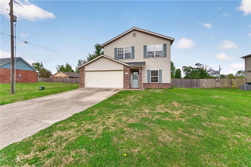 Pre-inspected 2006 home priced below market value for a quick sale, offering strong value potential with opportunity to build equity. Property will need carpet and pad replacement due to pets but is positioned for easy cosmetic updates. HVAC replaced approximately 3 years ago and roof estimated at approximately 7 years old. Conveniently located near Rogers High School with bike trail right out your front door. Features a spacious, fully fenced backyard with drive-through gate and no POA or covenants. Inspection report attached. Estate will not perform repairs. Home is all electric. Subject to probate court approval.