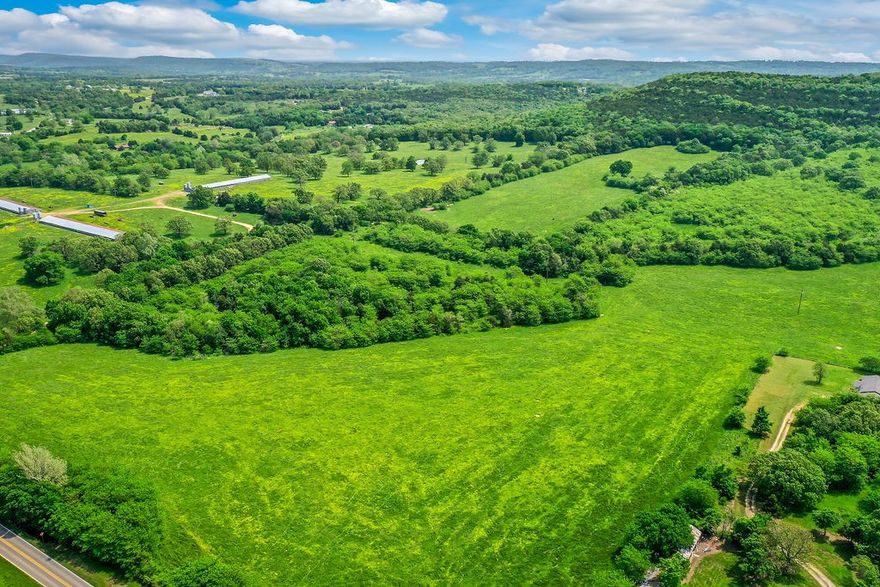 Nestled just outside Berryville, AR this expansive 155-acre property boasts a prime location on Hwy 21 N. Complete with rural water access at the highway, an on-site well, and electricity already in place, this land offers convenience and versatility, with breathtaking views and the majority of the property available for development, including two ponds a creek, and an old spring box, the possibilities are endless. Whether you envision subdividing, establishing your dream farm, building your forever home, or creating rental cabins, this beautiful property provides a canvas for your aspirations.  Also listed farm  MLS 1216054