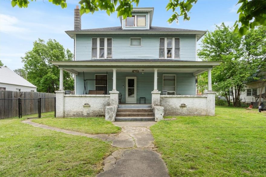 Rare opportunity to own a charming two-story historic home in the heart of Siloam Springs! Built in 1910, this character-filled property offers 3 bedrooms plus a versatile bonus room, two spacious living areas, and a formal dining room perfect for gatherings. Timeless details shine throughout, including natural hardwood floors and tall ceilings that enhance the home’s classic appeal. Enjoy the convenience of being just minutes from downtown, shopping, and local amenities. Outside, you’ll find a detached shop/carport, providing extra storage and workspace. A true blend of history, space, and location—don’t miss this unique find!