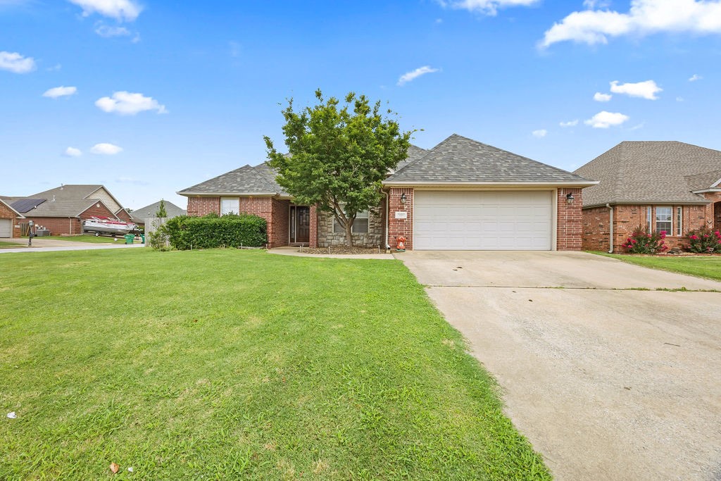 Great location on a corner lot. High ceilings, gas log fireplace, crown molding, and wood work. Roof and HVAC ~5 years old. Water heater 1 year old. Updated master walk in, travertine tiled shower with spa like multi head shower panel. Keyless garage entry with attic storage. Sprinkler system. Lots of wonderful design features in this lovely home.