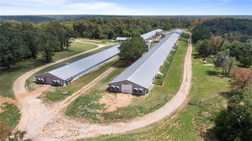 BIO SECURE - ENTER WITH APPOINTMENT ONLY! This is an amazing organic egg operation with 4 houses in operation, no known updates, grow with Pete & Gerry’s, eggs have middle gathering room, auto picker for easier management, lots of outbuildings, a pond, spacious home for new buyer to update/add their touches. Great money-making opportunity for someone wanting in the commercial egg business!