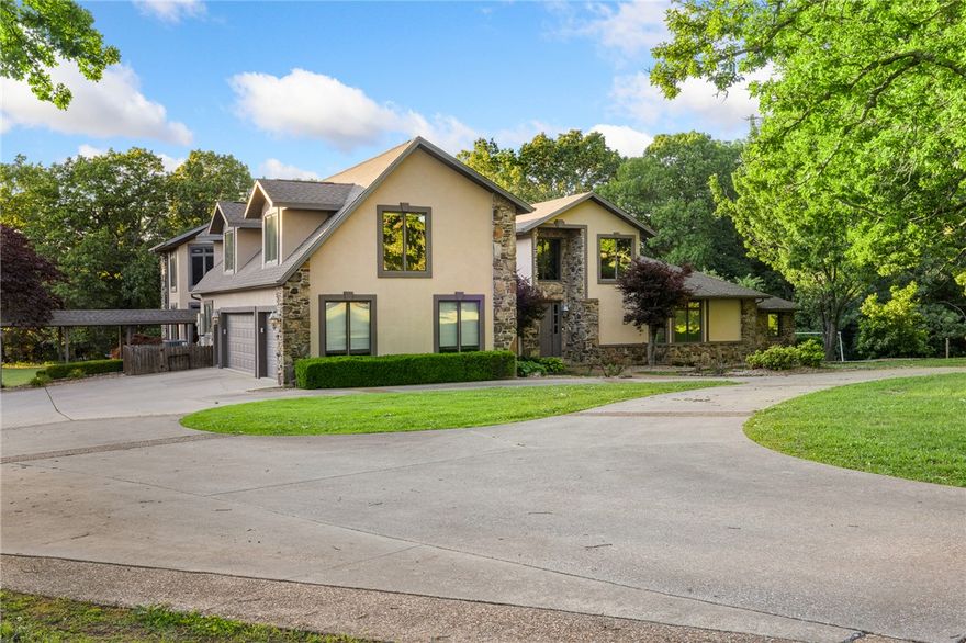 Luxury and Custom. She is all that. This Beautiful home on 4+ acres just north of town is built for both everyday living and entertaining. With nearly 8,000 sq ft, this home features 5 bedrooms, 5 baths, a large attached flex/shop space with 4 garage doors, wet bar, whole-home generator, and plenty of room for everyone. Outside you’ll love the inground pool, outdoor entertaining area, fruit trees, garden space, and playground area with room to roam and enjoy the outdoors. A rare property that combines comfort, space, and all the extras that anyone would  dream about.