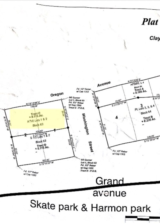 Clayton Surv To The City/Eurek - Land