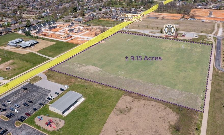 Great development opportunity located adjacent to the Razorback Greenway Trail system. Excellent visibility with 661' of frontage on S Bellview Rd.