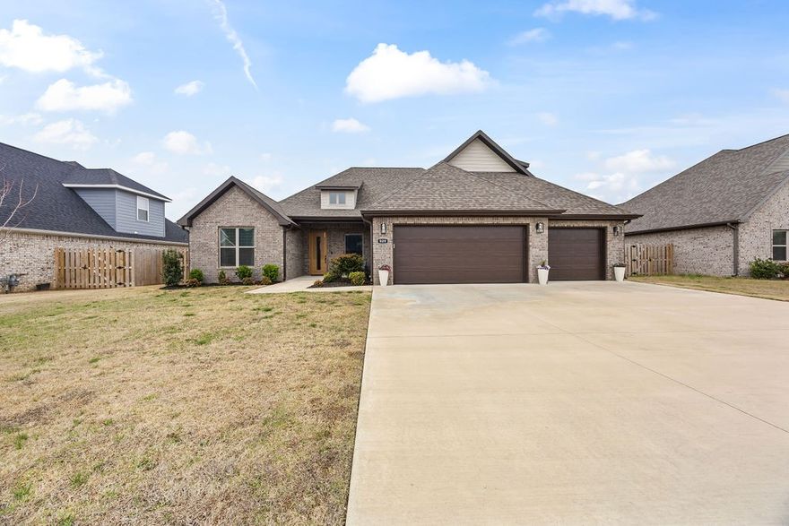 Like new home with 3-car garage in South Pointe S/D (multiple playgrounds and a community pool!) Fantastic, open floor plan with tons of natural light and unique upscale finishes. 4 bedrooms (or 3 + big bonus room) plus an office. Large kitchen island, spacious pantry, mudroom entry and dedicated laundry room with sink. Built in security system. Great location in Springdale schools with easy access down 412 to Hwy 112 or I49.